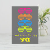 Kijk eens wie er 70 draait kaart (Staand voorkant)