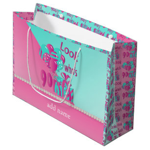 Kijk eens wie er 90 is 90e verjaardag - Roze en Large Cadeauzakje