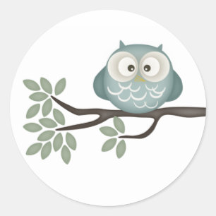 Kijk eens wie er een Baby heeft {Blauwgroen} STI Ronde Sticker