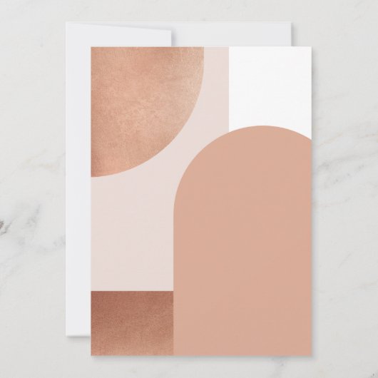 Kijk eens wie er gehuwde Geometric Blush Foto krij Save The Date (Achterkant)