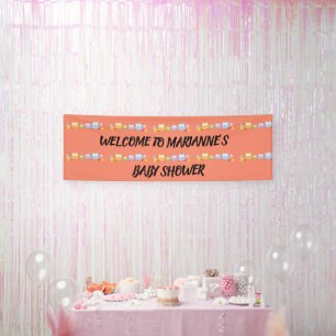 Kijk eens wie’s baby uil Welkom banner kunst