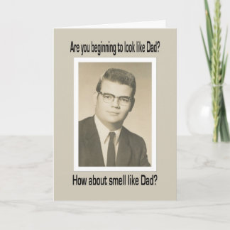 Kijk en ruik als Papa - Verjaardag Kaart