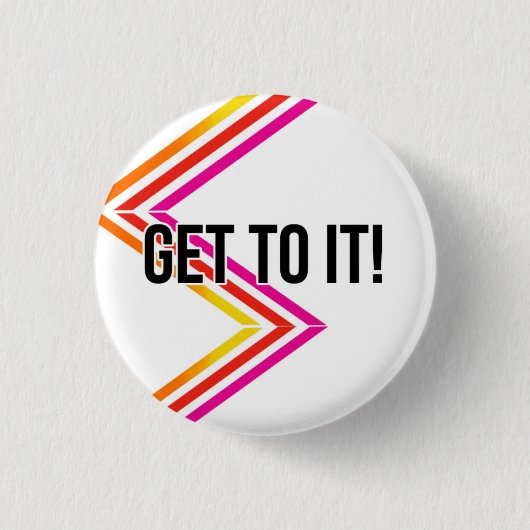 KIJK ERAAN! Motivatie pop Ronde Button 3,2 Cm (Voorkant)