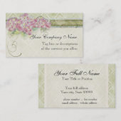  Kijk Floral Blue Hydrangea Flowers Swirl Visitekaartje (Voorkant / Achterkant)