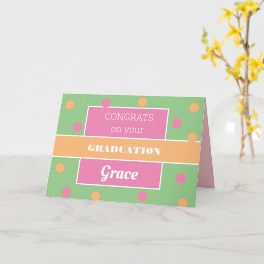 Kijk! Fun-afstuderen kaart! Kaart (Gele Bloem)