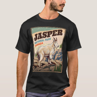 "Kijk Goat" in het nationale park Jasper T-shirt
