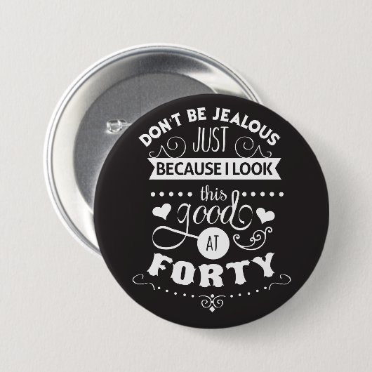 Kijk goed naar 40 ronde button 7,6 cm (Voorkant /achterkant)