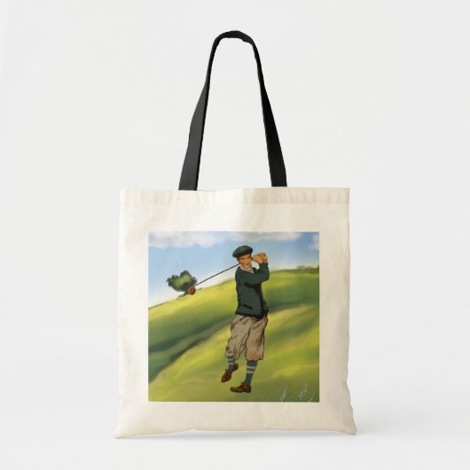 kijk Golfer Golf Canvas tas (Voorkant)