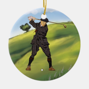 kijk Golfer Golf Ornament Pendant
