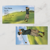  kijk Golfer Golf Visitekaartje (Voorkant / Achterkant)