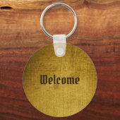 -Kijk goud gebruikt.  kunst Sleutelhanger (Voorkant)