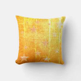 -Kijk goud gebruikt, met sterren Kussen