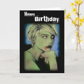 'Kijk haar in de ogen' op een Kaart (Gele Bloem)