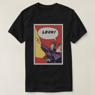 Kijk! Het ding in de lucht • Gouden Era-stripkunst T-shirt