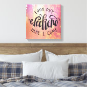 Kijk hier eens naar het weekend. canvas afdruk (Insitu (Slaapkamer))