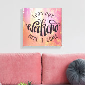 Kijk hier eens naar het weekend. canvas afdruk (Insitu (Woonkamer))