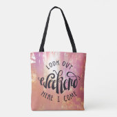 Kijk hier eens naar het weekend. draagtas (Achterkant)