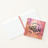 Kijk hier eens naar het weekend. notitieboek (Binnen)