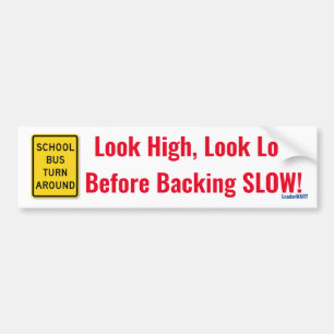 Kijk high, kijk laag, voordat je langwerpig een ba bumpersticker
