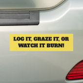 Kijk hoe het Bumpersticker brandt (Op auto)
