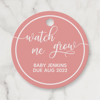 Kijk hoe ik Baby shower kweek voor ronde voordeur- Bedankjes Labels
