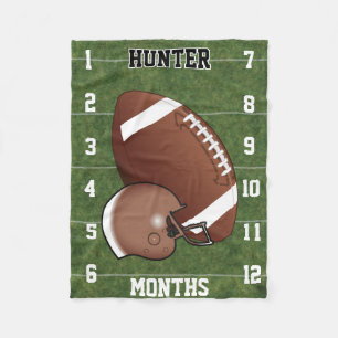 Kijk hoe ik groei - Football sport 🏈 Fleece Deken