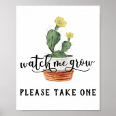 Kijk hoe ik zuinig teken groei poster (Voorkant)