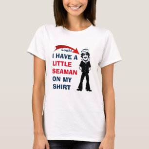 KIJK! IK HEB EEN KLEINE SEAMAN OP MIJN SHIRT CUTE