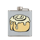 KIJK JE MIJN BUNS UIT? Funny Pun Humor Quote Heupfles (Achterkant)