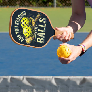 Kijk Je Naar Mijn Ballen- Pickleball Kleding Paddle