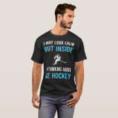 Kijk kalm ijshockey t-shirt (Voorkant volledig)