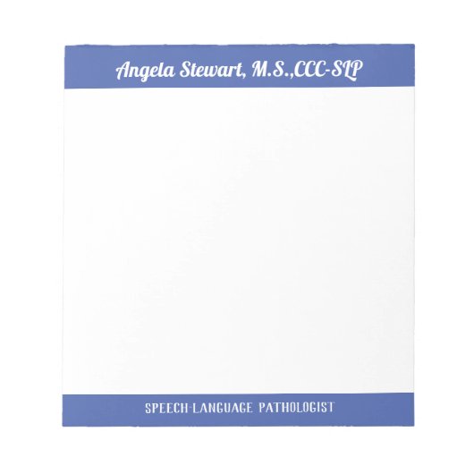 Kijk! Klassiek aangepast SLP-notitieblok! Notitieb Notitieblok (Voorkant)