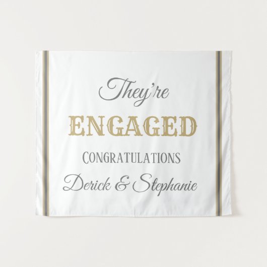 Kijk! KUSTWandtapijt voor verloving Wandkleed (Voorkant (horizontaal))