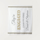 Kijk! KUSTWandtapijt voor verloving Wandkleed (Voorkant)