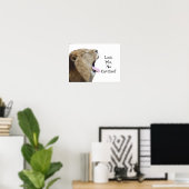 Kijk Ma, geen holtes. Lion Poster Print (Thuiskantoor)