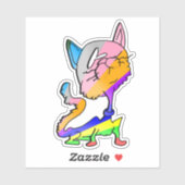 KIJK ME GEKKE CAT3 STICKER (Vel)