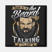 Kijk me in Baard als ik tegen je praat Magneet (Voorkant)