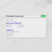 Kijk me op! visitekaartje (Achterkant)