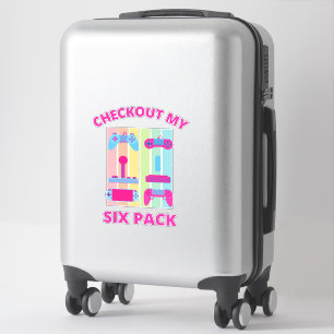 KIJK MIJN ZES PACK-gamer UIT Sticker