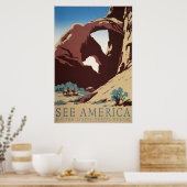 Kijk naar Amerika! Poster (Keuken)