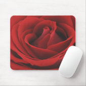 Kijk naar een Rich Red Rose Mousepad van Velvet Muismat (Met muis)