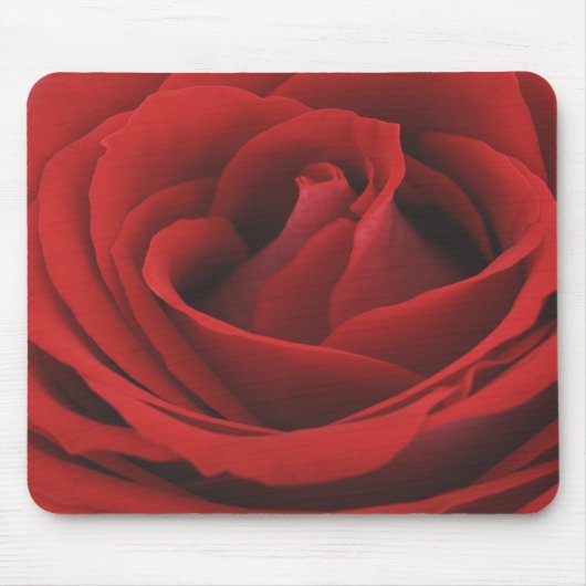 Kijk naar een Rich Red Rose Mousepad van Velvet Muismat (Voorkant)