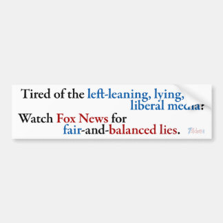 Kijk naar Fox News Bumpersticker