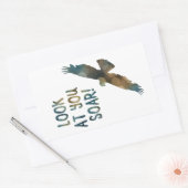 kijk naar je soar bokeh rechthoekige sticker (Envelop)