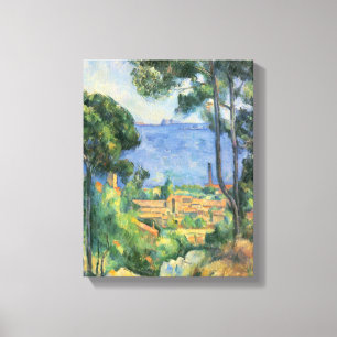 Kijk naar L'Estaque en de Chateaux d'If Canvas Afdruk