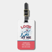 Kijk naar mij kat in het Pet Bagagelabel (Voorkant verticaal)