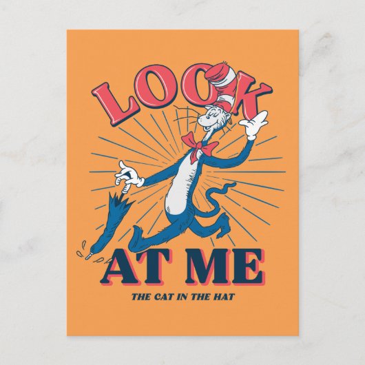 Kijk naar mij kat in het Pet Briefkaart (Voorkant)