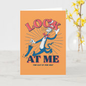 Kijk naar mij kat in het Pet Kaart (Gele Bloem)