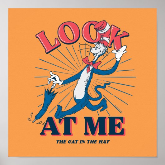 Kijk naar mij kat in het Pet Poster (Voorkant)