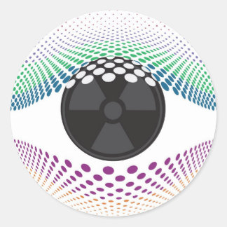 Kijk naar mijn ogen ronde sticker